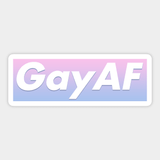 Gay AF Trans Colors Sticker